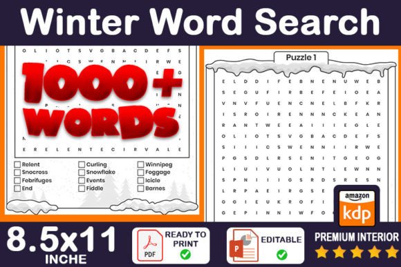1000 Winter Word Search KDP Interior: A Strategic Asset for Creators and Entrepreneurs