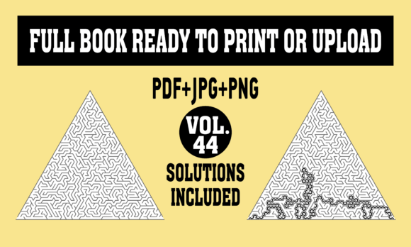 44 Mazes for Adults: A Digital Package for Print-on-Demand