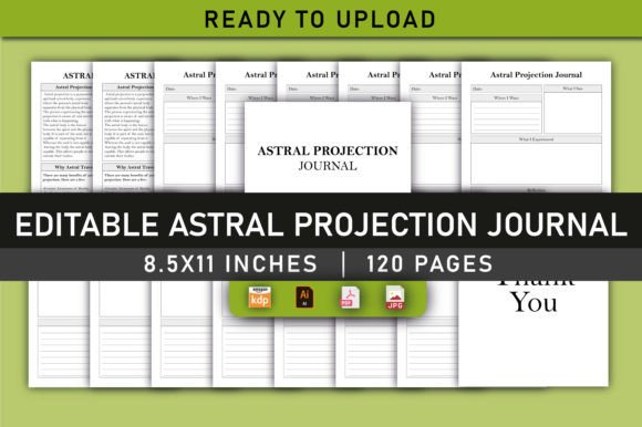 Astral Projection Journal Templates for KDP