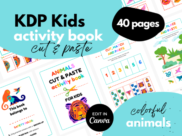 Exploring the Kids Interior ⋆ Cut and Paste Animals Activity Book