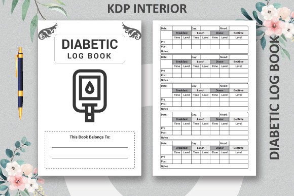 Taking Control: Your Essential Diabetic Log Book Interior