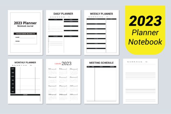 The 2023 Planner Notebook Interior Journal: A Digital Toolkit for Customization and Productivity