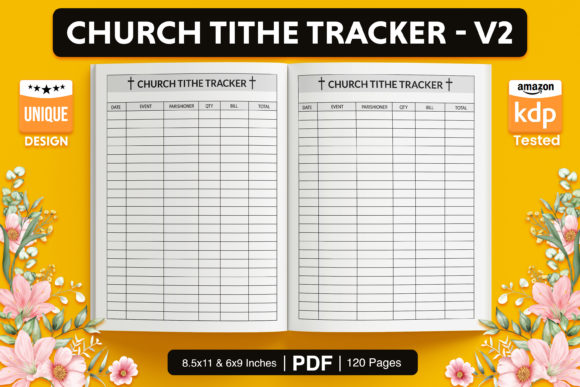 The KDP Interior - Church Tithe Tracker: Your Blueprint for a Successful KDP Publication